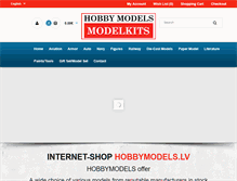 Tablet Screenshot of hobbymodels.lv